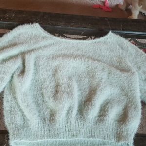 VICTORIAS SECRET Angora lime green sweater